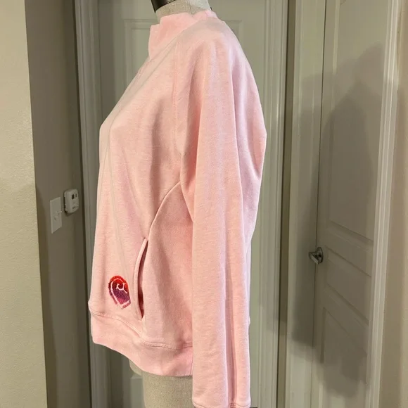 G/FORE Womens Golf Fast Mock Neck French Terry Sweater - Picture 10 of 12